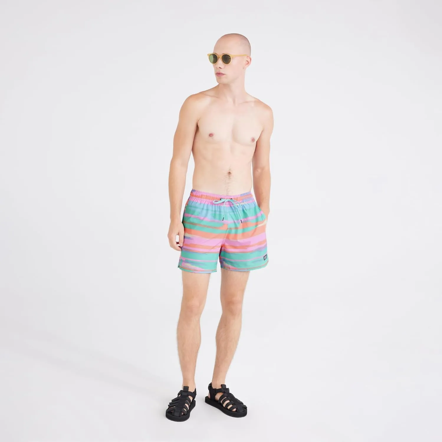 Saxx Men's Underwear - Oh Buoy 2N1 Volley 5" with Built-in Pouch Support - Shorts for Men, Spring