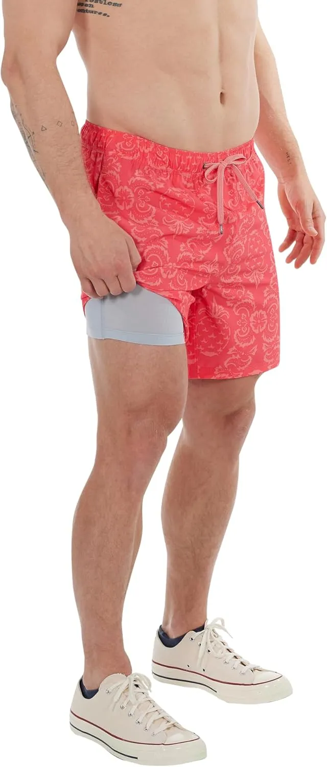 SAXX Underwear Co. Men's Oh Buoy 2N1 Volley 7" with Built-in Pouch Support, Fashion