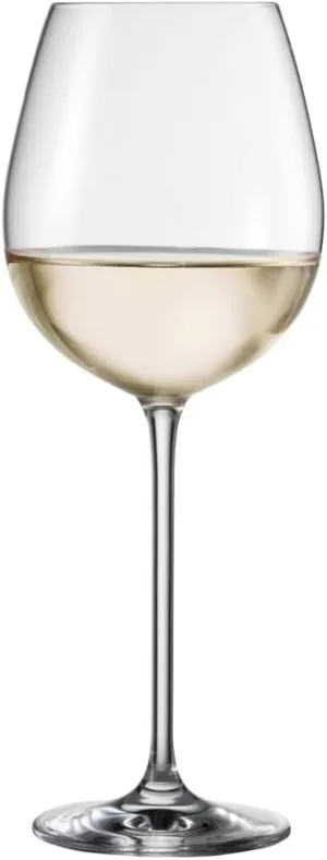 Schott Zwiesel Vinos White Wine Glass (Set of 4), Graceful Wine Glasses for White Wine, Dishwasher Safe Tritan Crystal Glasses, Made in Germany (Item No. 130012), Crystal
