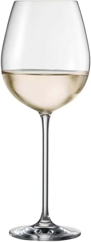 Schott Zwiesel Vinos White Wine Glass (Set of 4), Graceful Wine Glasses for White Wine, Dishwasher Safe Tritan Crystal Glasses, Made in Germany (Item No. 130012), Crystal
