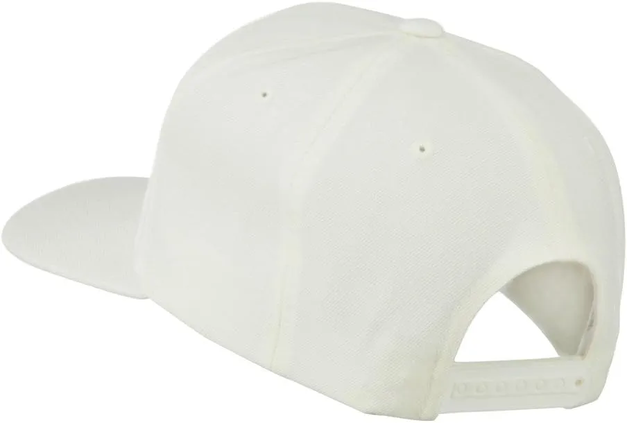 Script Diamond Embroidered Flat Bill Cap