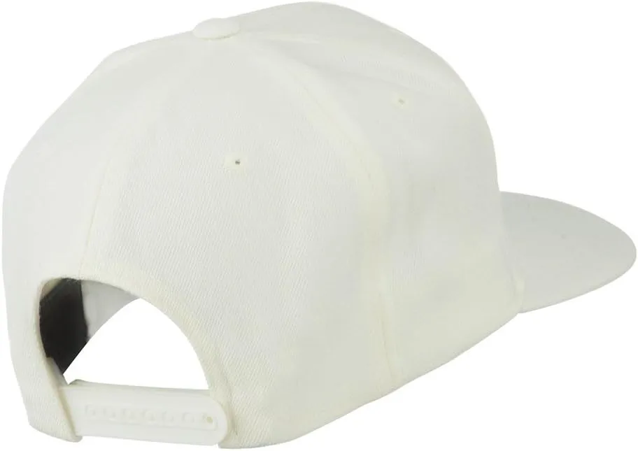 Script Diamond Embroidered Flat Bill Cap