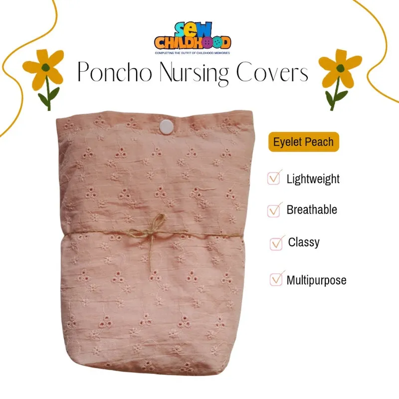 Sew Childhood Eyelet Poncho Nursing Cover