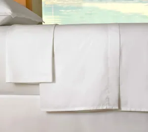 Sheraton Signature Flat Sheet - Soft 300 Thread Count Cotton Blend Top Sheet - White - Queen (90" x 108")