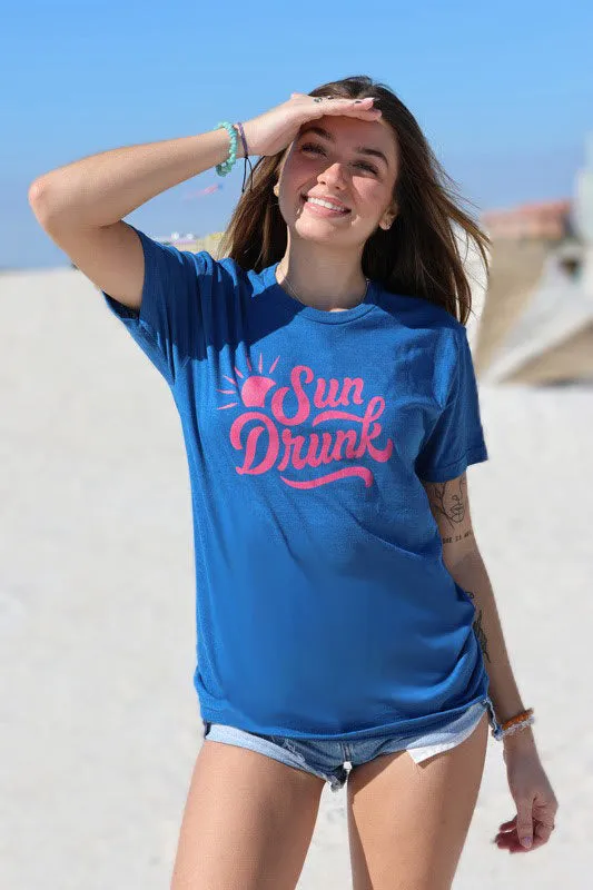 Short Sleeve Soft Fitted Tee - Cool Blue