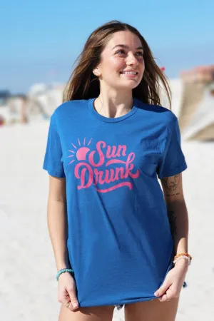 Short Sleeve Soft Fitted Tee - Cool Blue