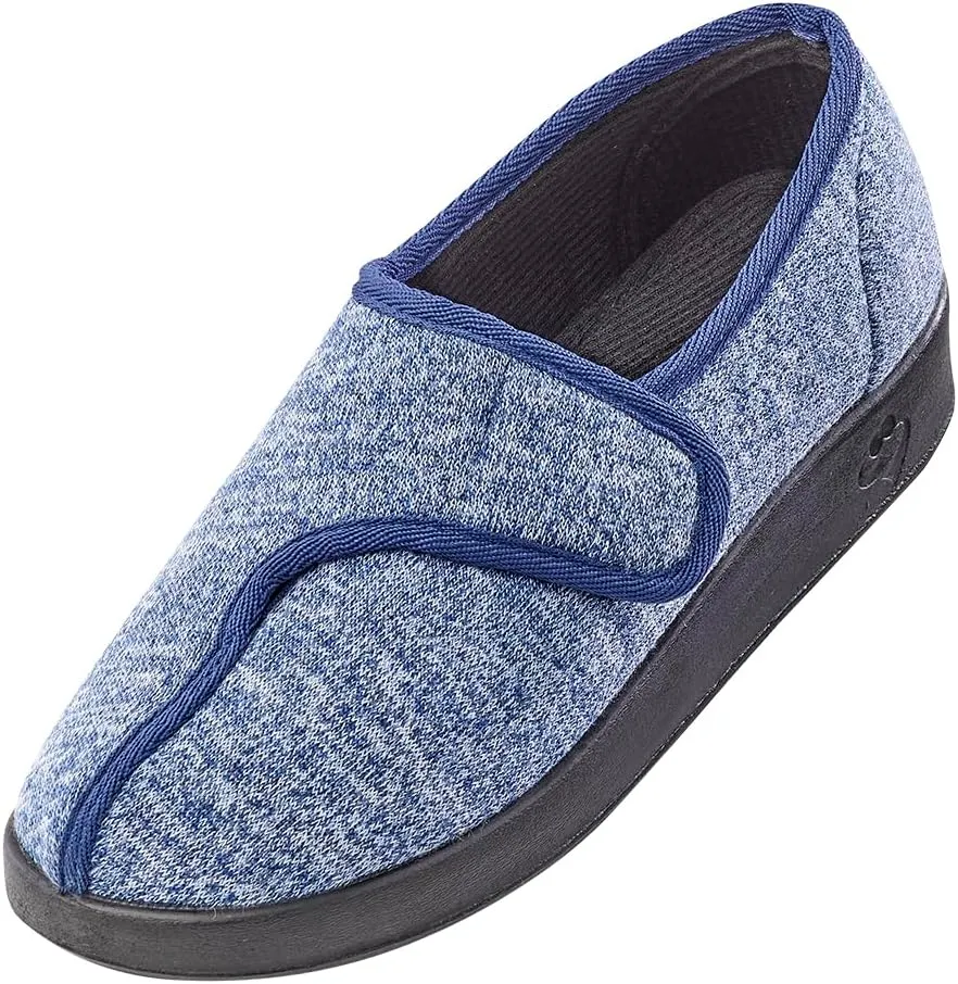 Silvert's Adaptive Clothing & Footwear Women’s Extra Wide Easy Closure Jewel Slippers for Seniors