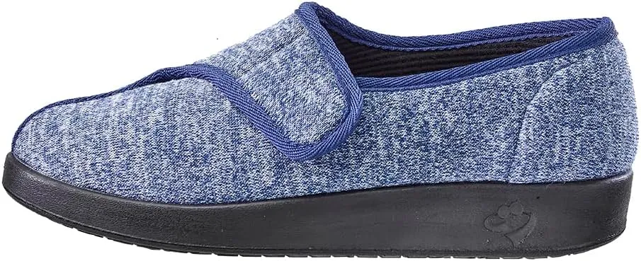 Silvert's Adaptive Clothing & Footwear Women’s Extra Wide Easy Closure Jewel Slippers for Seniors