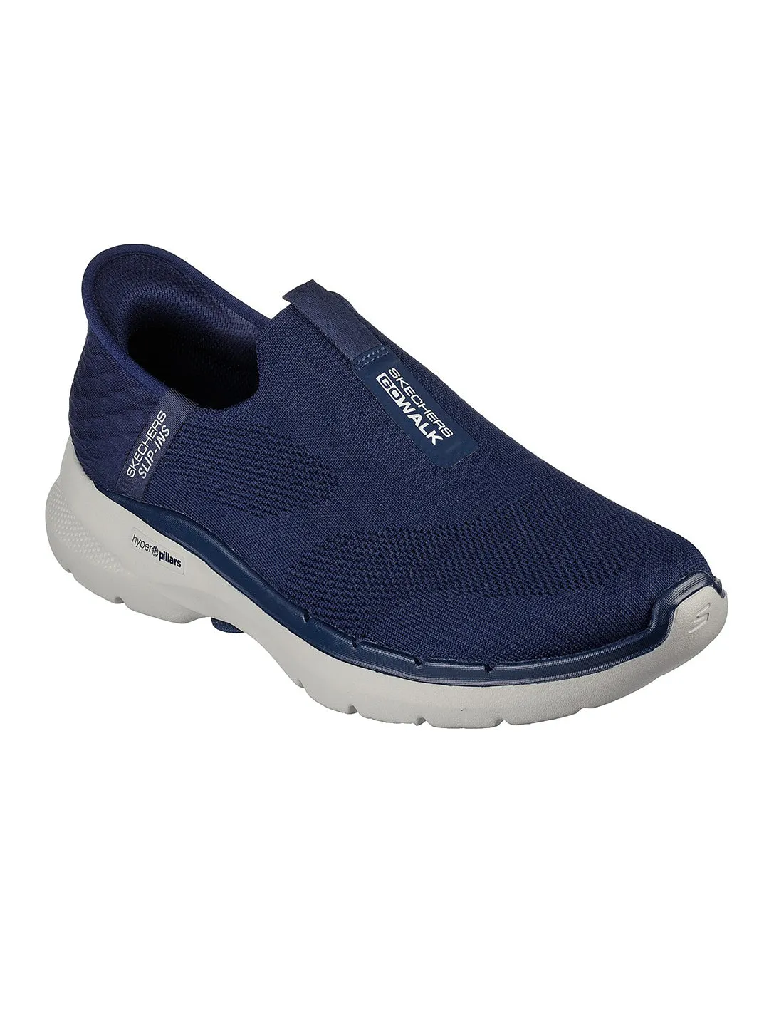 Skechers Navy Men Go Walk 6 Easy On Slip On Sneakers