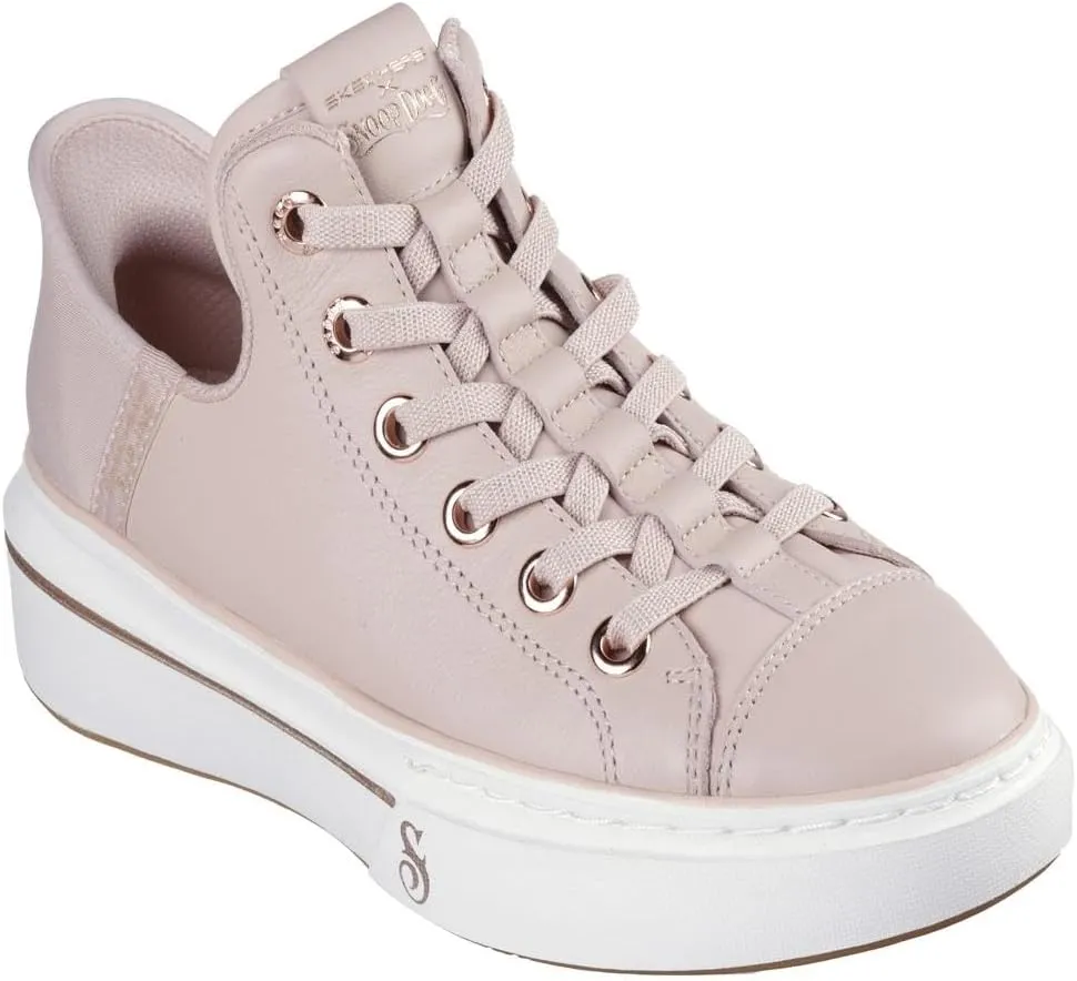 Skechers Women's Snoop Dogg:Snoop One-og Leather Hands Free Slip-ins Sneaker