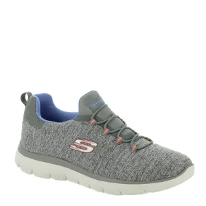 Skechers Women's Summits-Quick Getaway Sneaker, Grey/Blue GYBL, 8