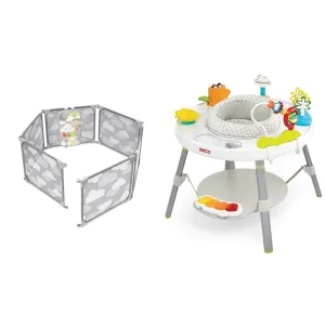 Skip Hop Baby Gate Play Yard & Activity Center with Grow-with-Me 3-Stage Functionality