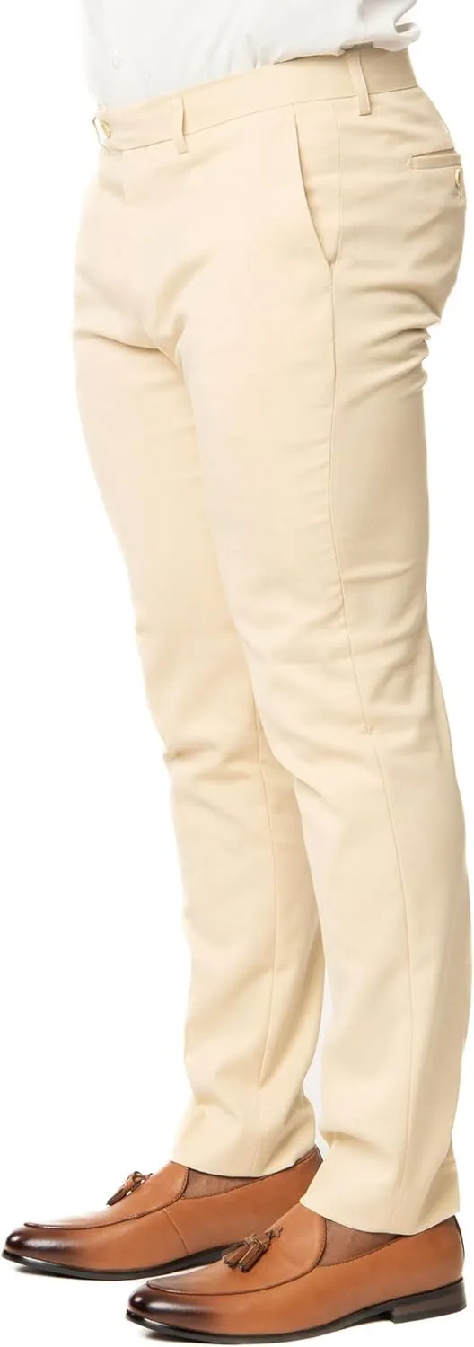 Slim Fit Men Suit Micro Textured Weave 2 Button Notch Collar AZAR 11812