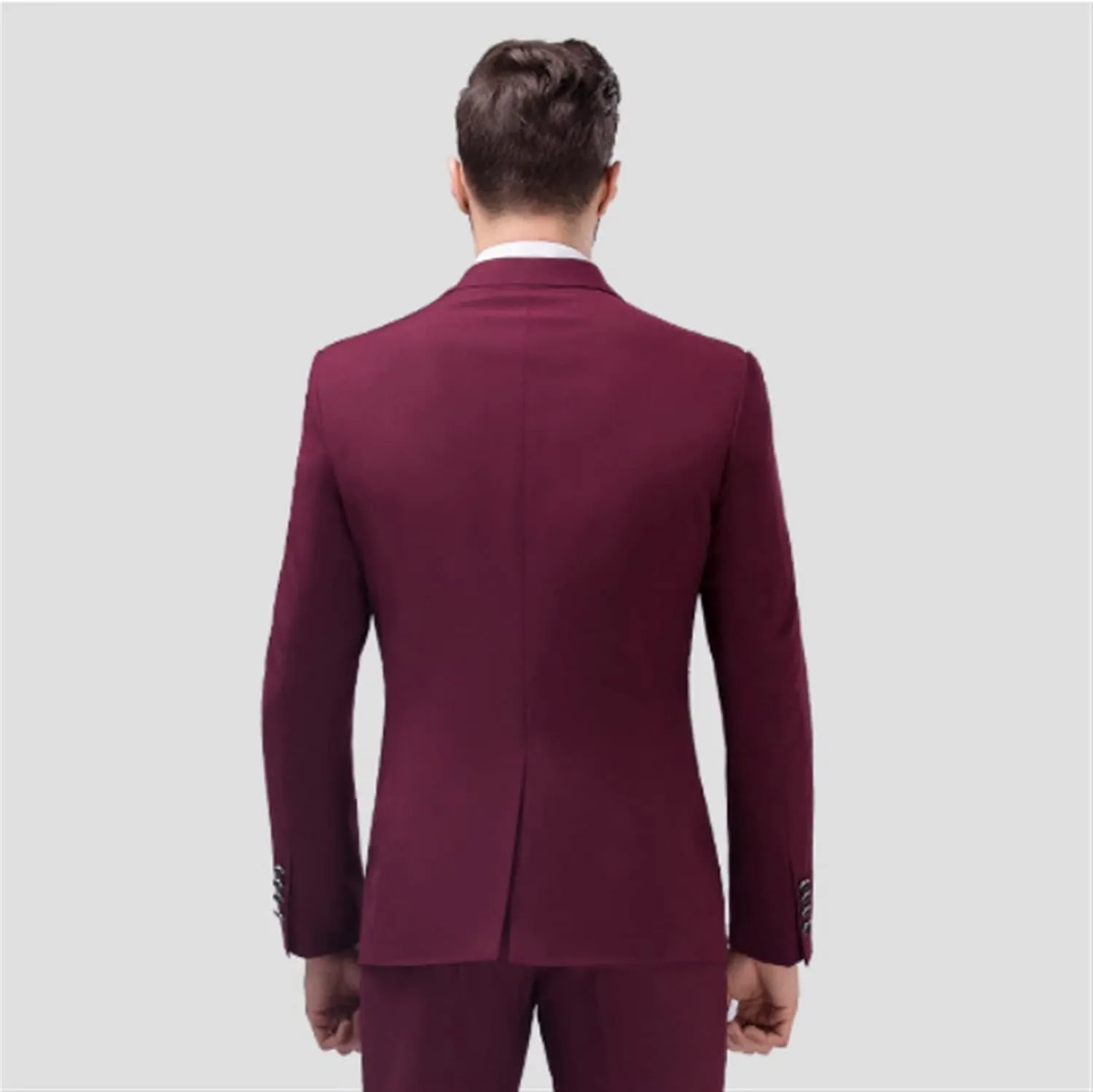 Slim Tuxedo Men Suits Men's Suit Set Formal Suit Jacket Pants Business 2 Piece Suit Wedding Blazers(S Code)