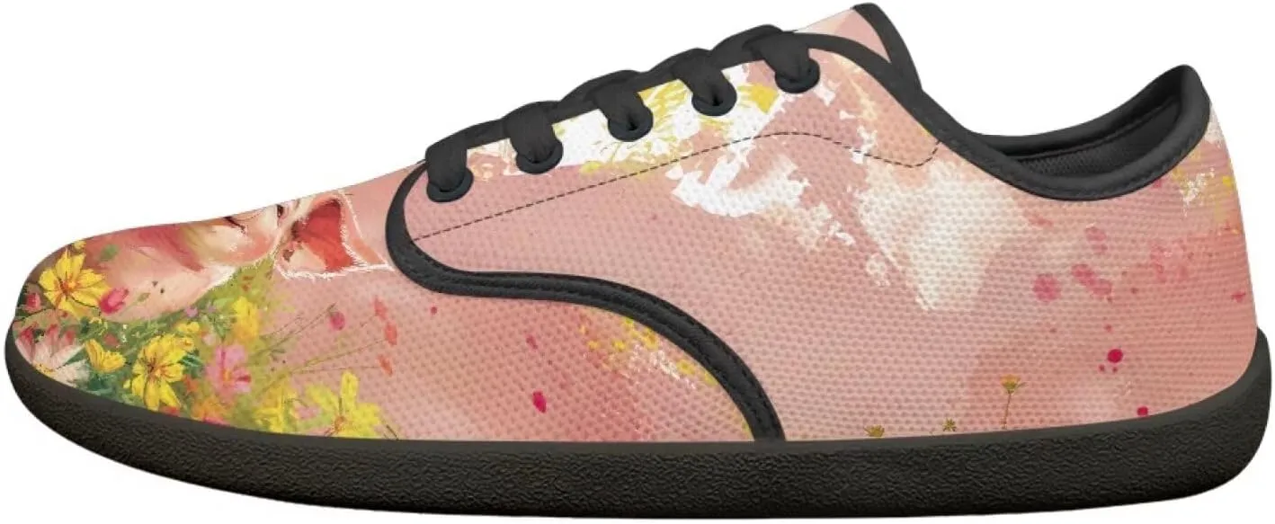 Slip On Shoes Wide Toe Box Zero Drop Fashion Sneakers Breathable Mesh Tennis Athletic Shoes for Women Men