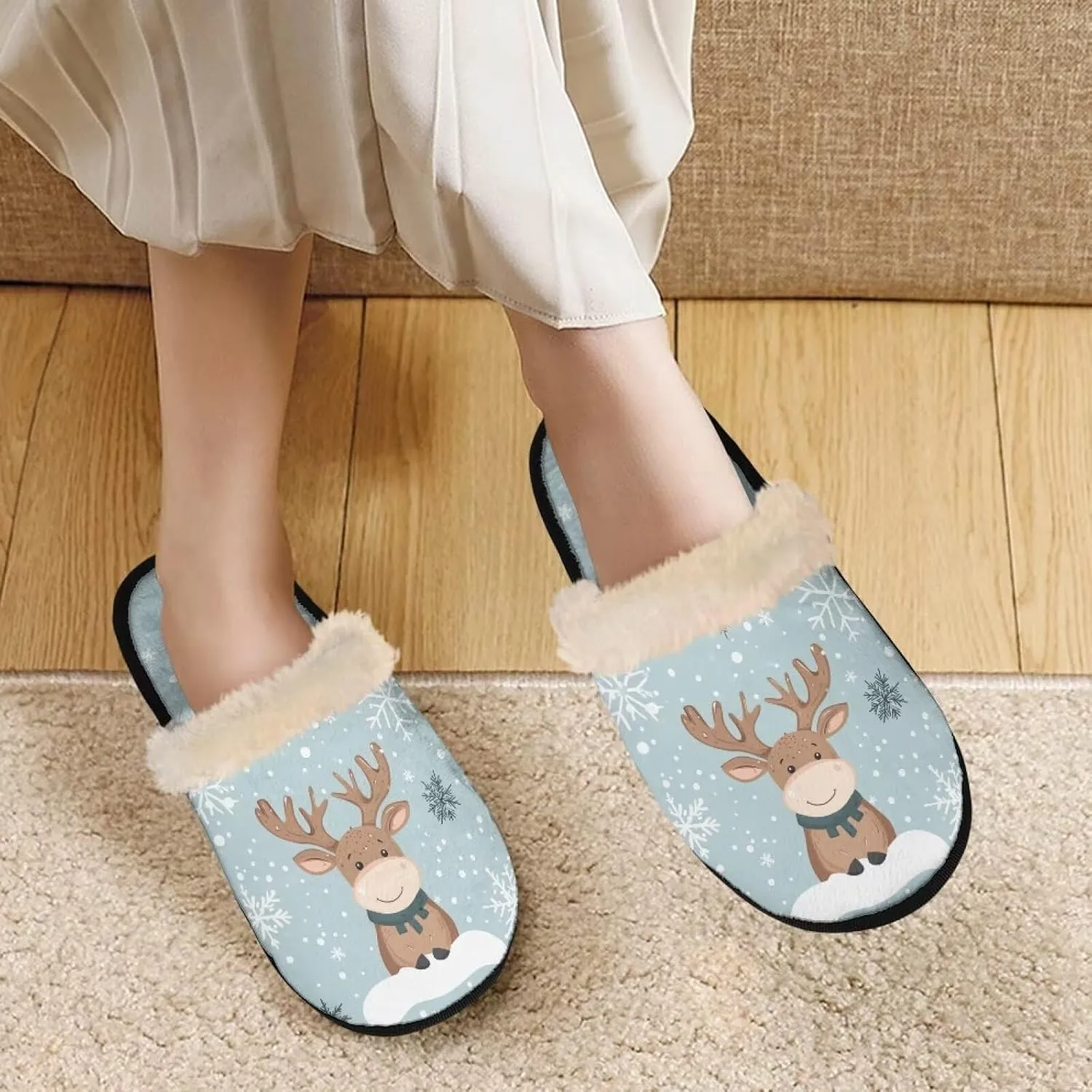 Slippers for Women Warm Soft Cozy Easy to Clean