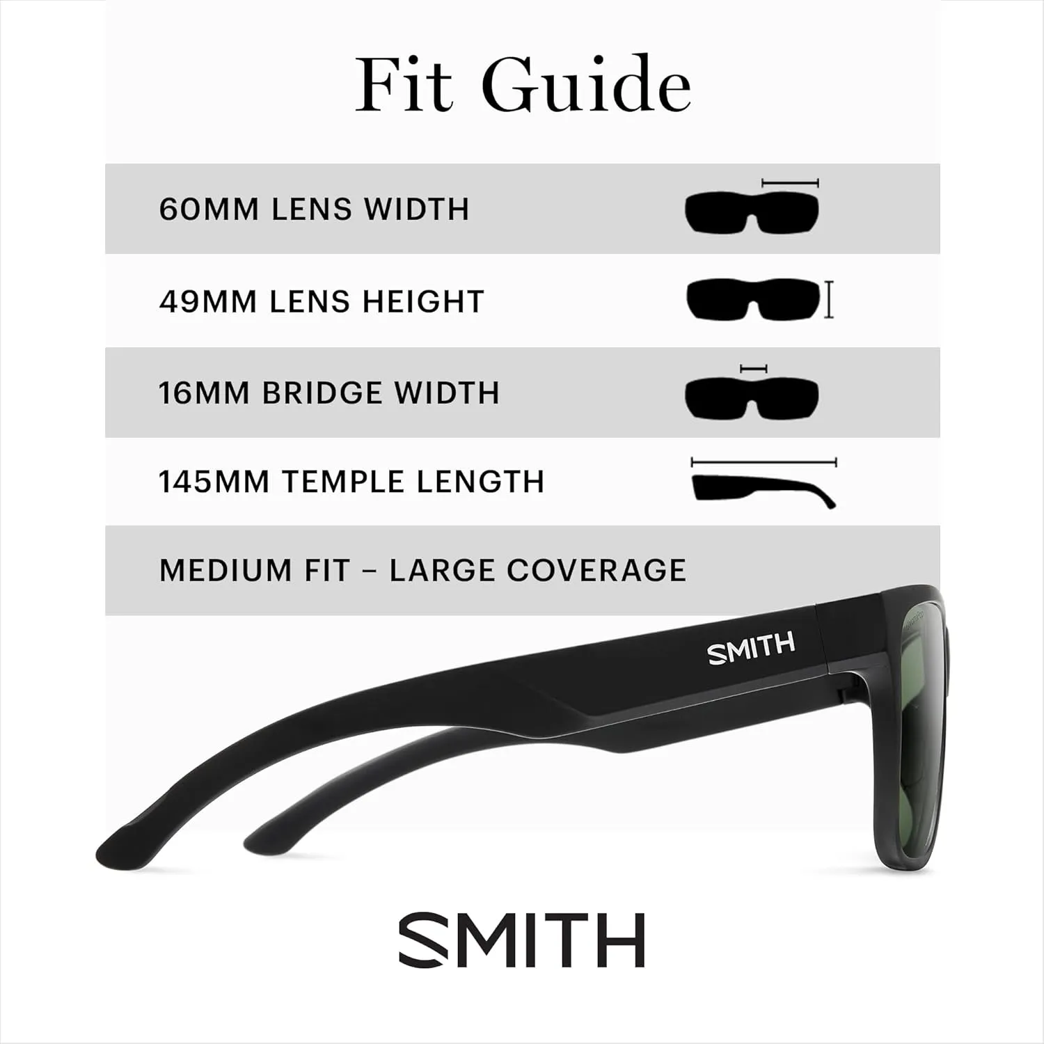 SMITH Lowdown XL 2 Sunglasses with Chromapop Lenses - Polarized Sunglasses - for Men & Women