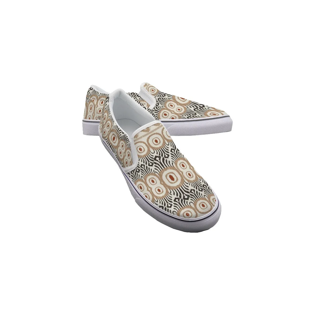 So#27 Men's Slip On Sneakers, pattern, print