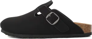 Soda Regis ~ Women Round Toe Buckle Strap Slip-On Flatform Clog