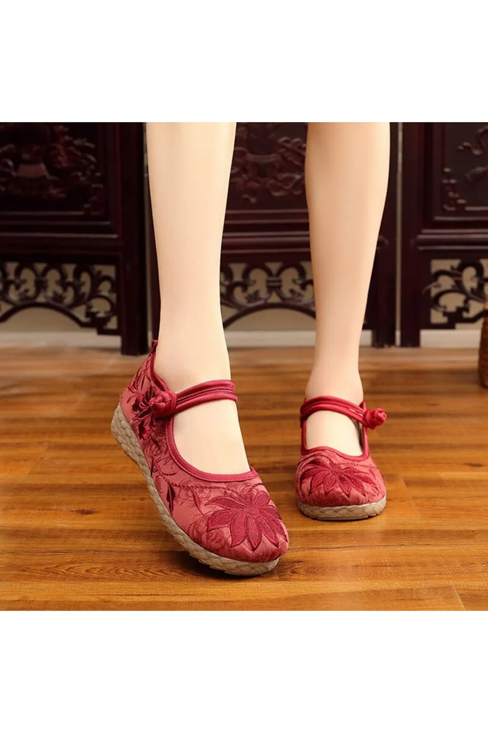 Soft Cotton Flat Shoes
