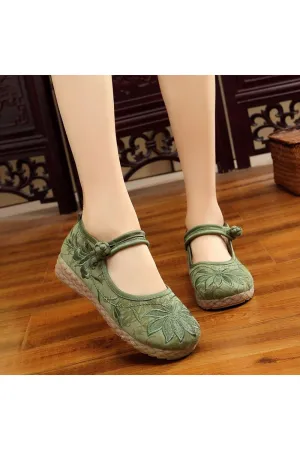 Soft Cotton Flat Shoes