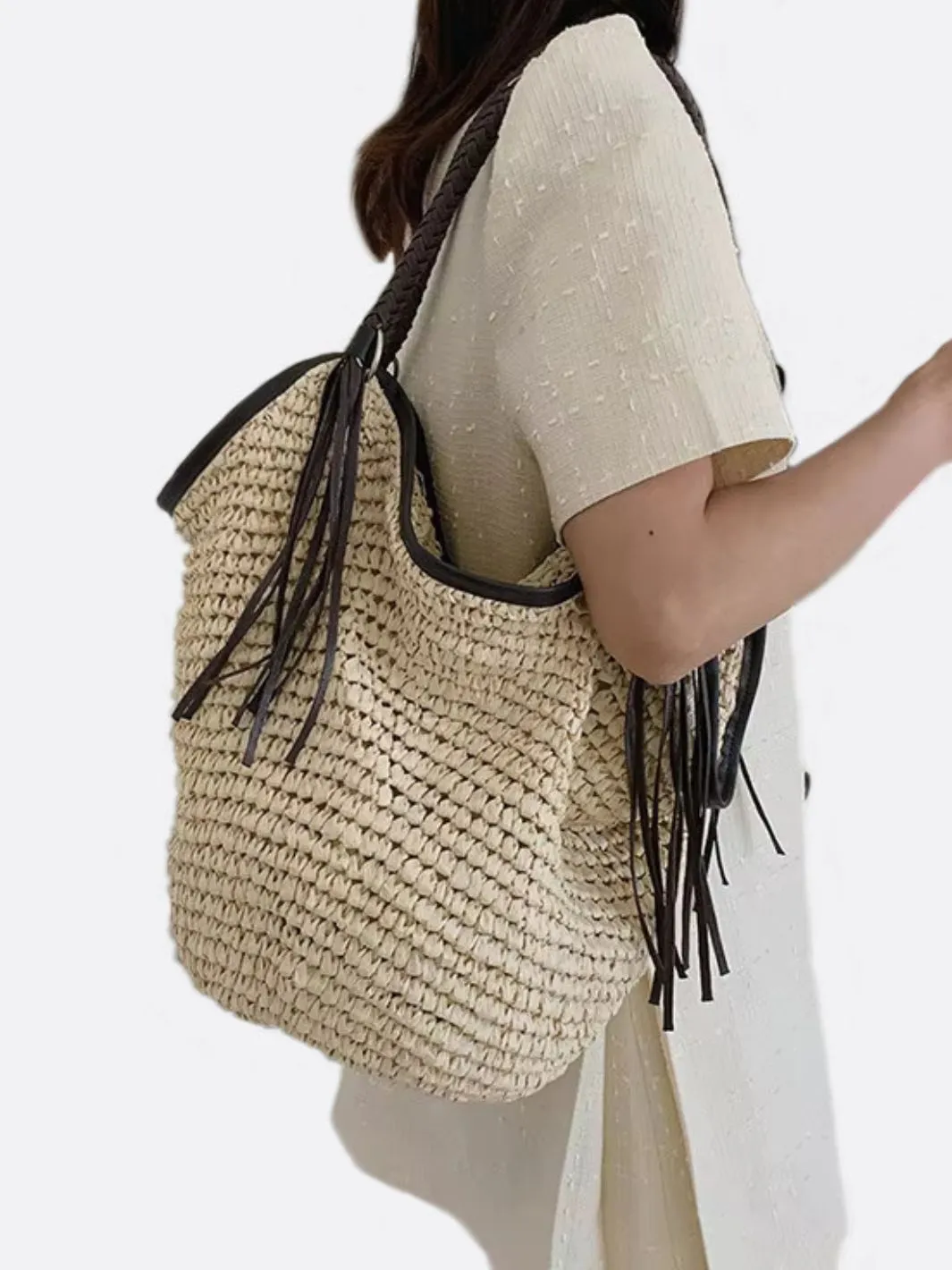 Soft straw bag