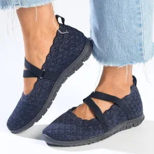 Soft Style by Hush Puppies Nalini Melange Sneaker - Navy