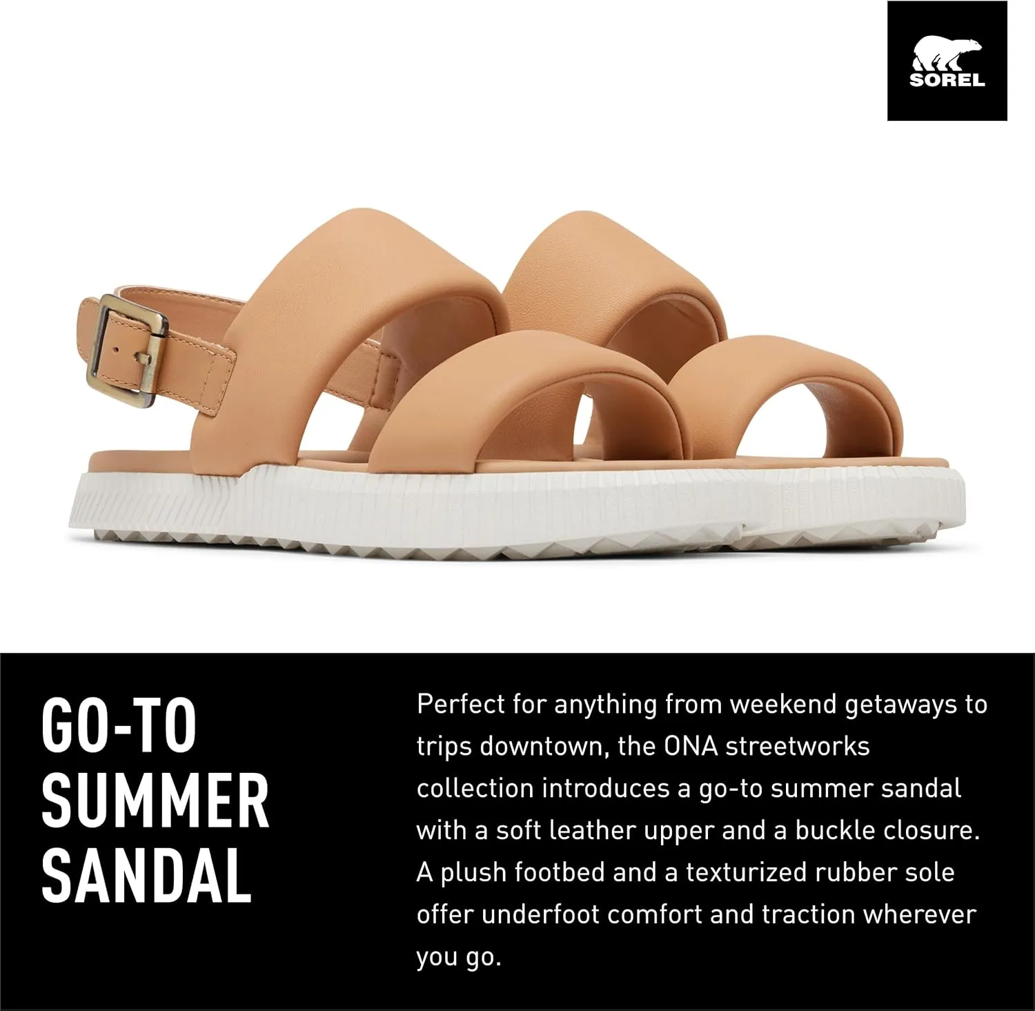 Sorel Women's Ona Streetworks Go To Flat Sandals