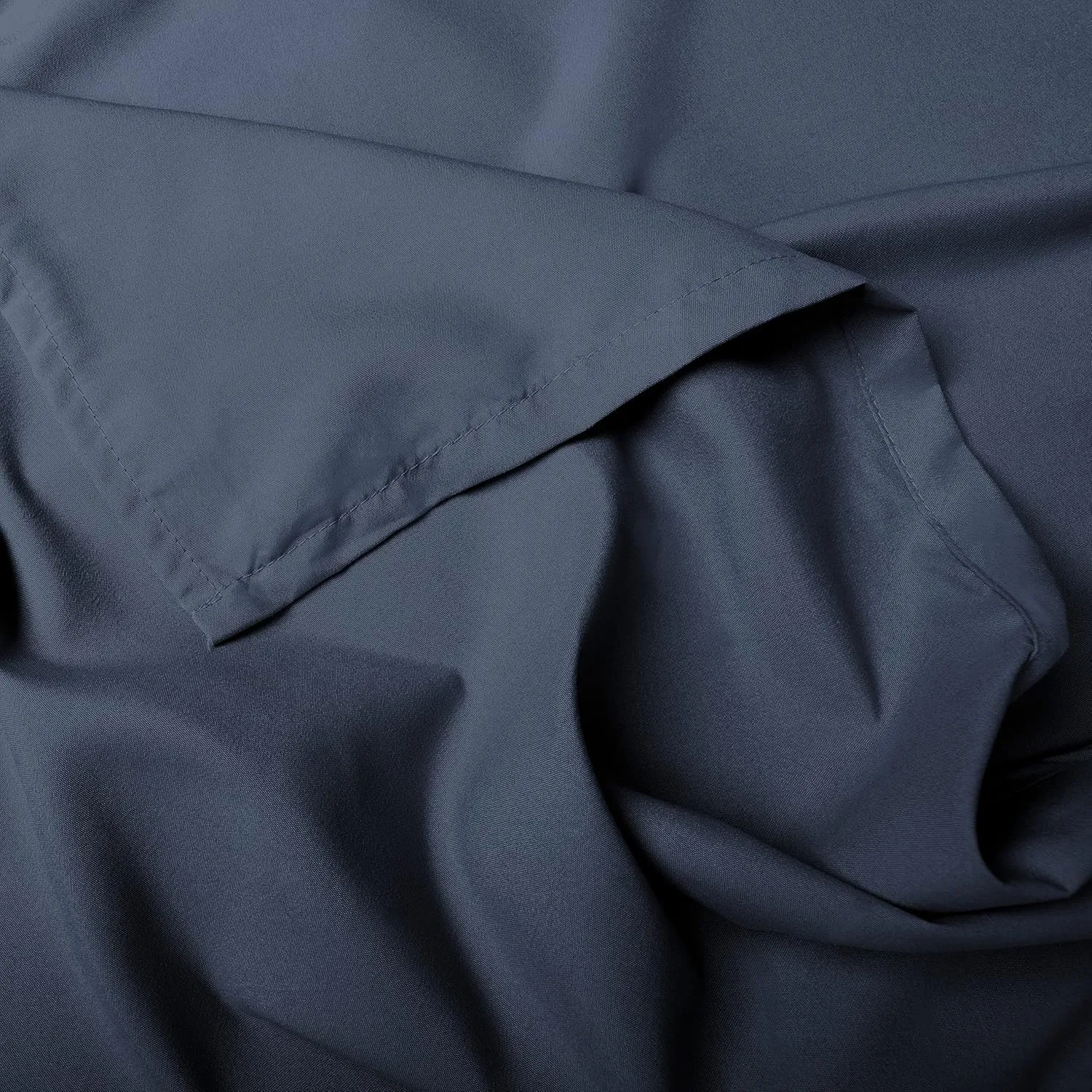 Southshore Fine Living, Inc. Blue King Flat Sheet Only, 132" x 110" Oversized Top Sheets, Hotel Collection Bedding, California/King Top Sheet Stays Tucked on Toppers, Pillow Tops, Dark Blue