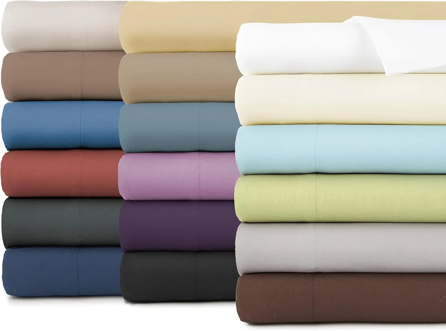 Southshore Fine Living, Inc. Blue King Flat Sheet Only, 132" x 110" Oversized Top Sheets, Hotel Collection Bedding, California/King Top Sheet Stays Tucked on Toppers, Pillow Tops, Dark Blue