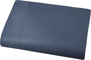 Southshore Fine Living, Inc. Blue King Flat Sheet Only, 132" x 110" Oversized Top Sheets, Hotel Collection Bedding, California/King Top Sheet Stays Tucked on Toppers, Pillow Tops, Dark Blue