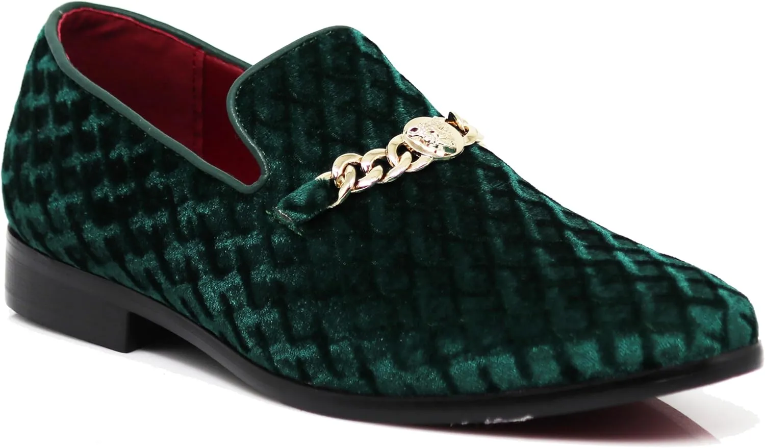 SPK05 Men's Vintage Satin Silky Floral Print Embroidery Loafers Slip On Shoes Classic Tuxedo Dress Shoes