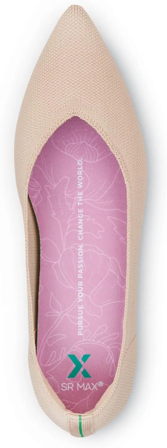 SR Max Albright, Women's, MaxTrax Slip Resistant, Soft Toe, Dress Flat, Work Shoe
