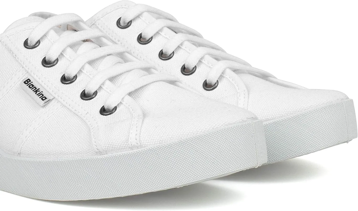 St. Tropez Sustainable Sneakers for Women - Classic Style Breathable Eco Canvas Upper, Comfy Low Wedge Rubber Sole, Artisan Crafted and Handmade Shoes, Made in Europe
