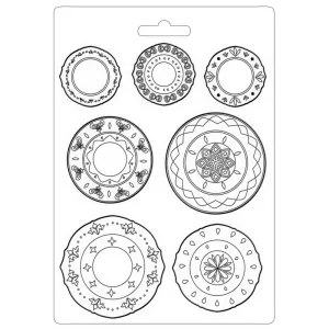 Stamperia -  Texture Impression - Soft Mould A5 -  Casa Granada Plates*