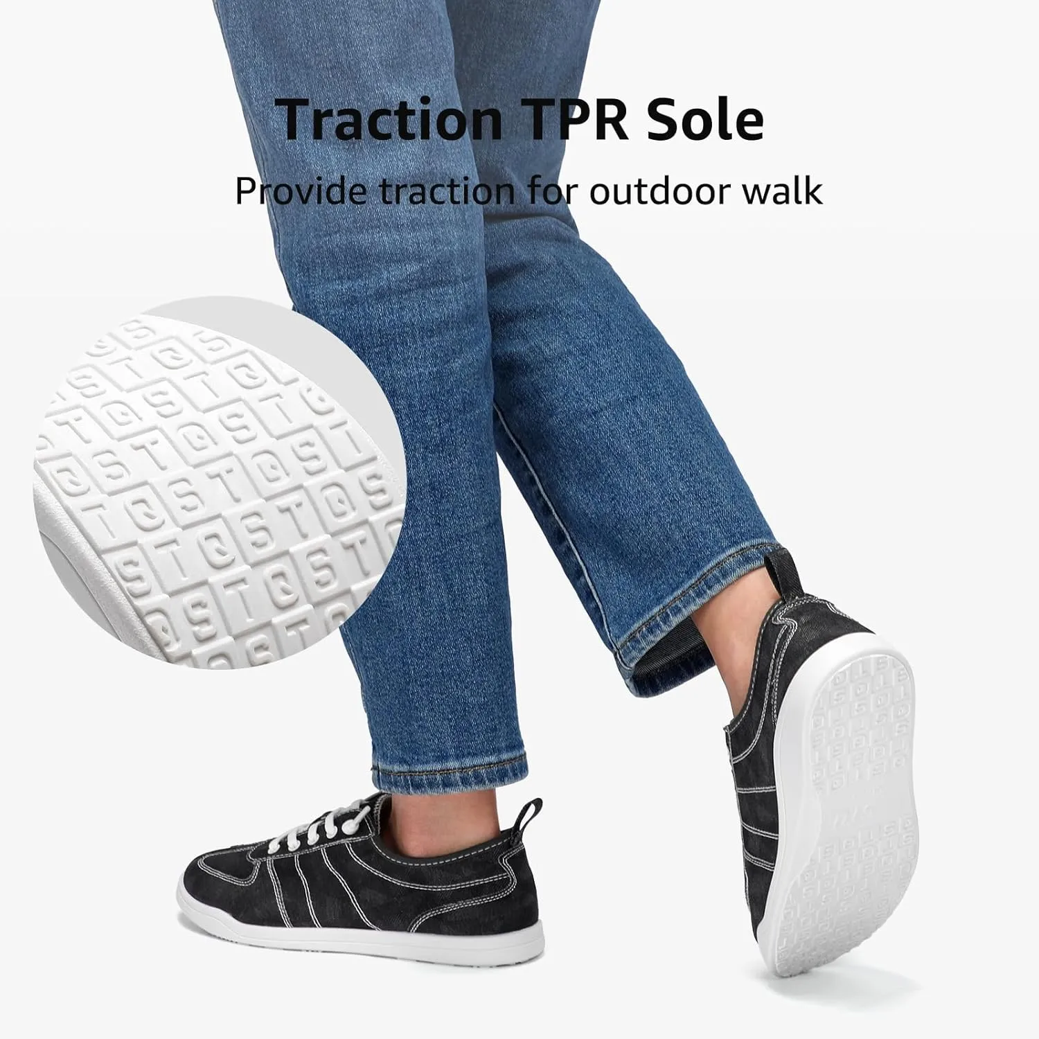 STQ Womens Slip On Shoes Orthopedic Walking Sneakers Casual Low Top Tennis Comfortable Classic