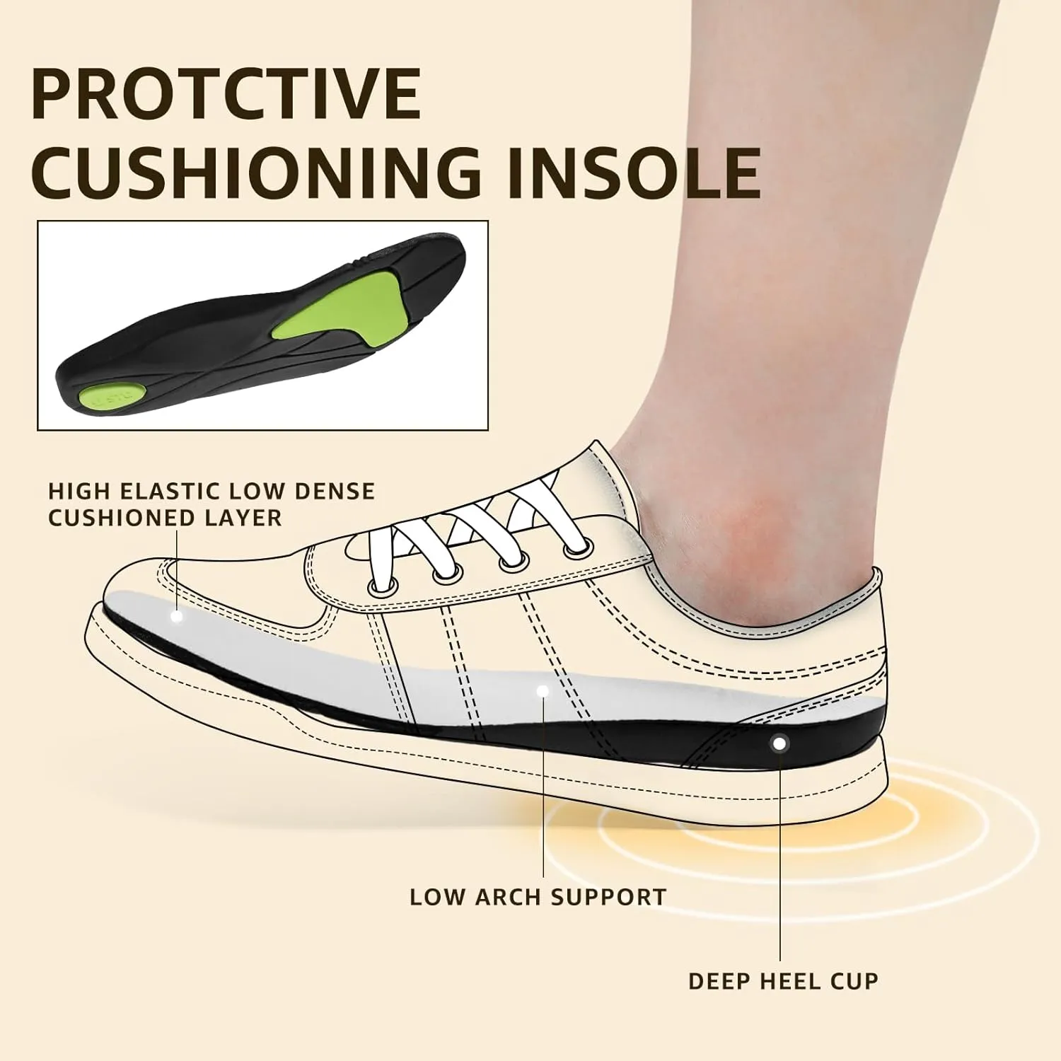 STQ Womens Slip On Shoes Orthopedic Walking Sneakers Casual Low Top Tennis Comfortable Classic