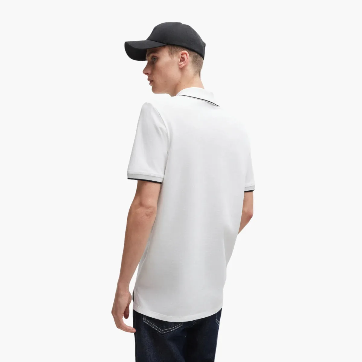 Stretch-Cotton Slim-Fit Polo Shirt With Printed Logo
