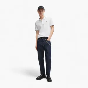 Stretch-Cotton Slim-Fit Polo Shirt With Printed Logo