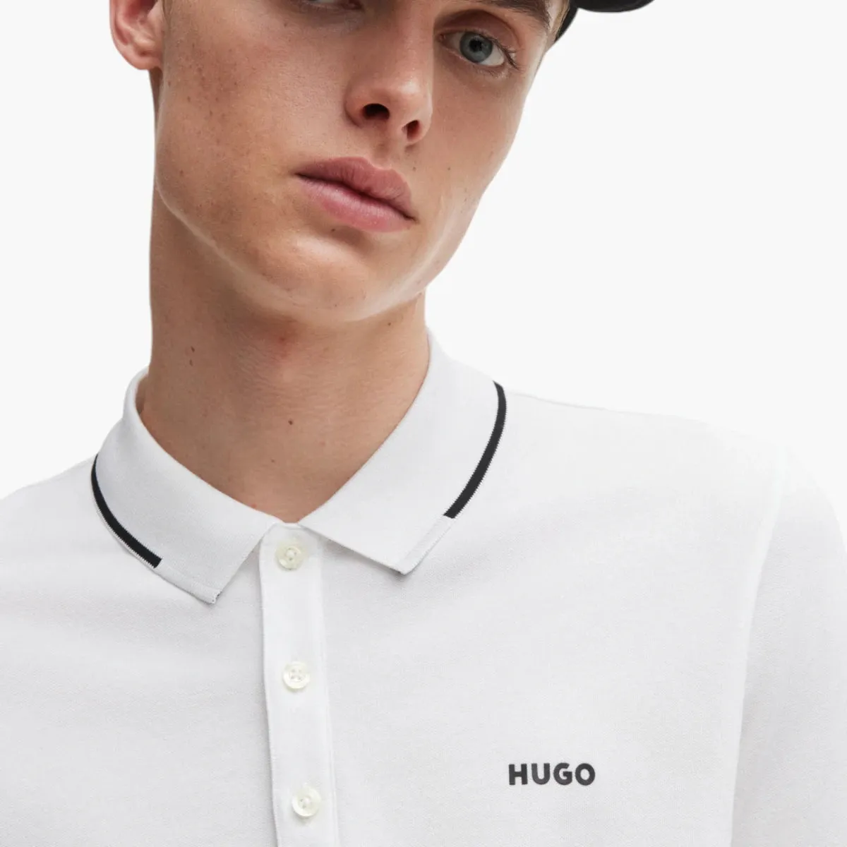Stretch-Cotton Slim-Fit Polo Shirt With Printed Logo