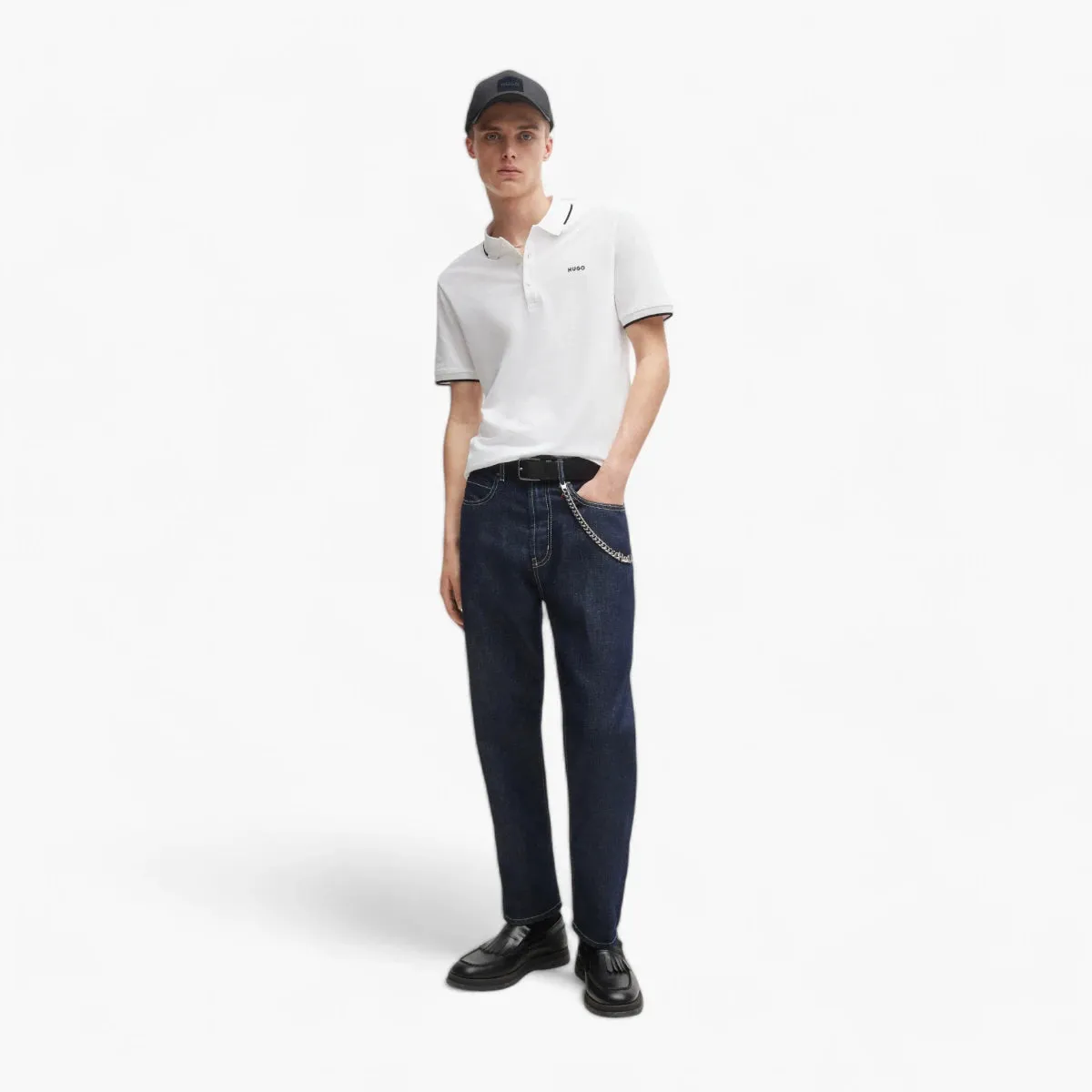 Stretch-Cotton Slim-Fit Polo Shirt With Printed Logo