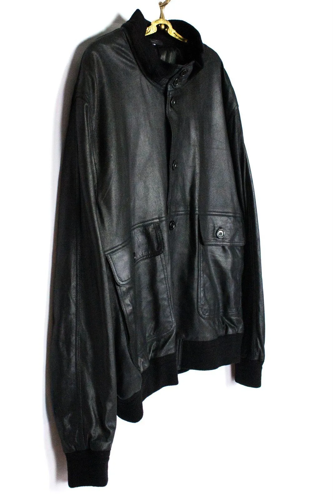 Supper Soft Leather Bomber Style Jacket SIZE XXL