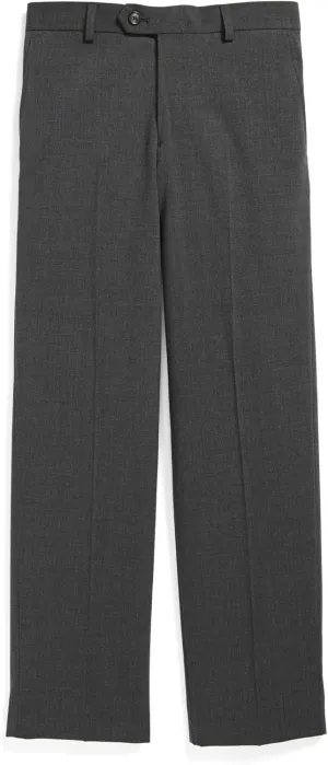Tallia Boy's Wool Blend Flat Front Dress Pant - Slim - Regular & Husky Sizes