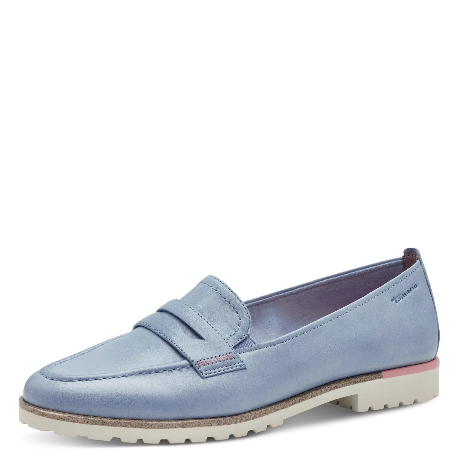 TAMARIS - 24228-880 FLAT LOAFER - LIGHT BLUE