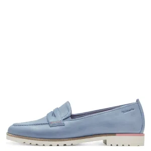 TAMARIS - 24228-880 FLAT LOAFER - LIGHT BLUE
