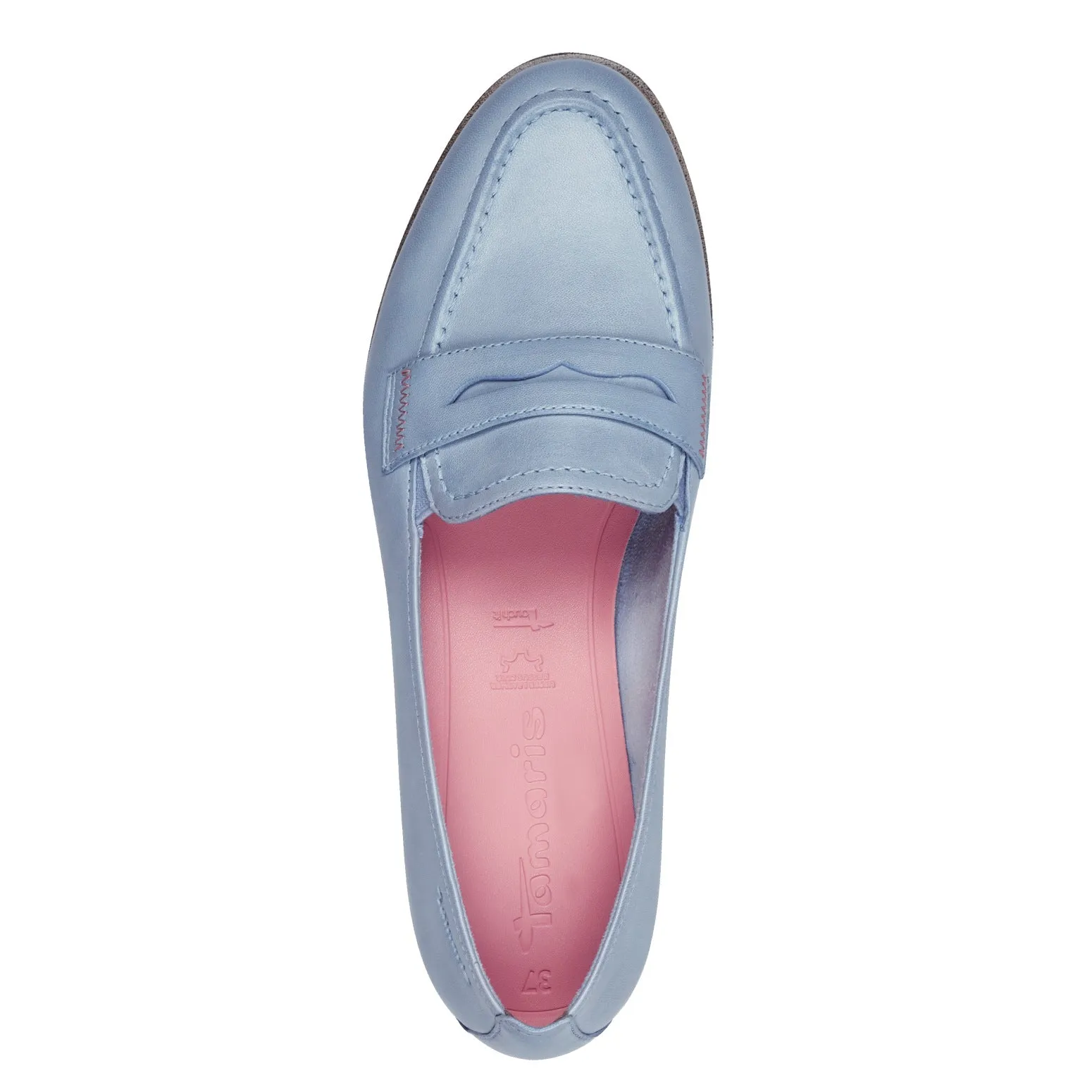 TAMARIS - 24228-880 FLAT LOAFER - LIGHT BLUE