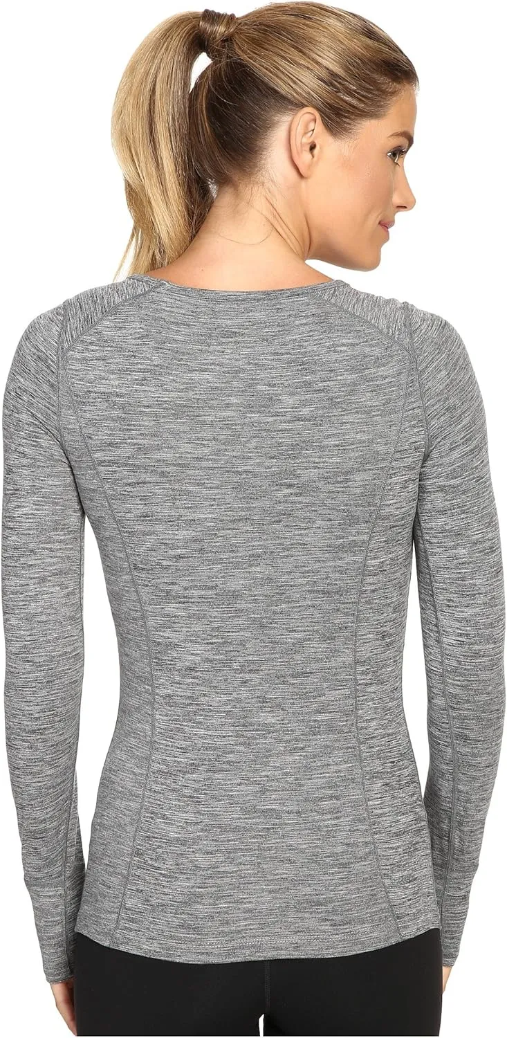 Terramar Cloud Nine 4-Way Stretch Brushed Long Sleeve Scoop Neck