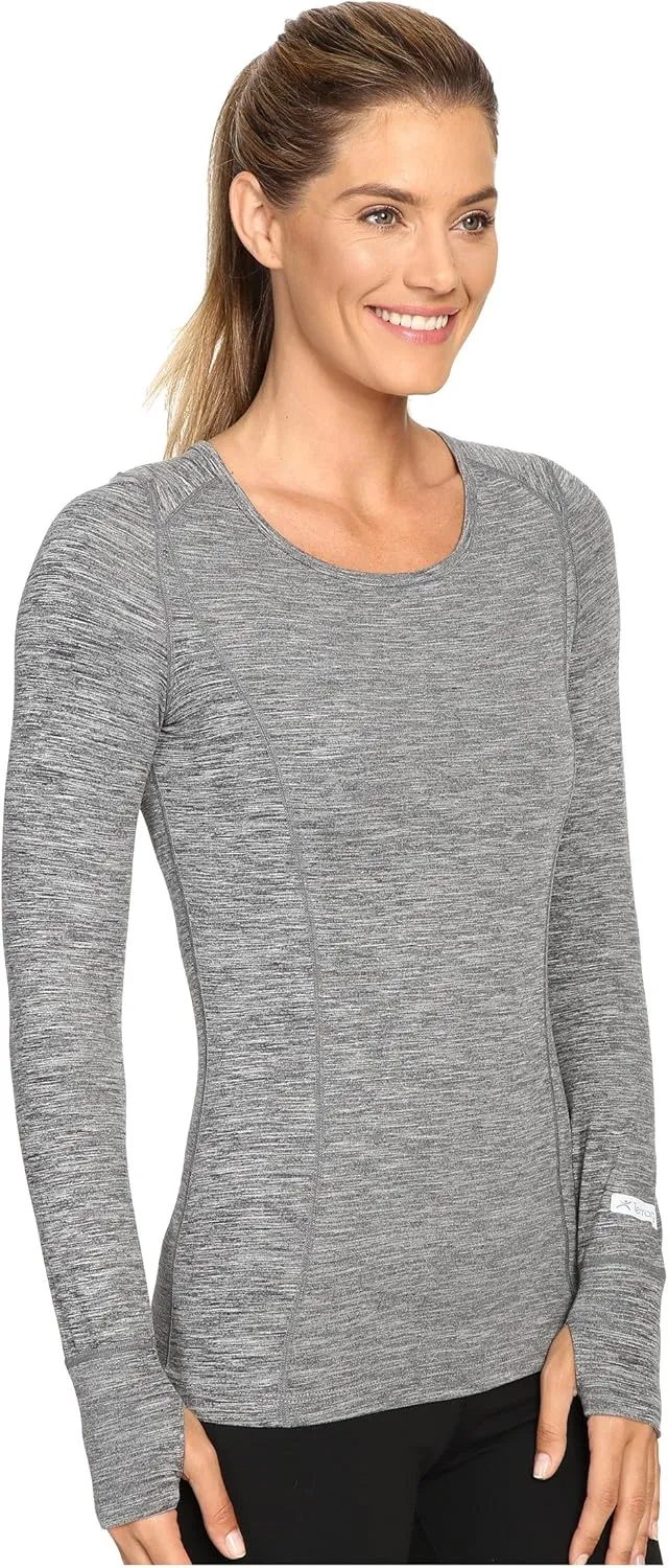 Terramar Cloud Nine 4-Way Stretch Brushed Long Sleeve Scoop Neck