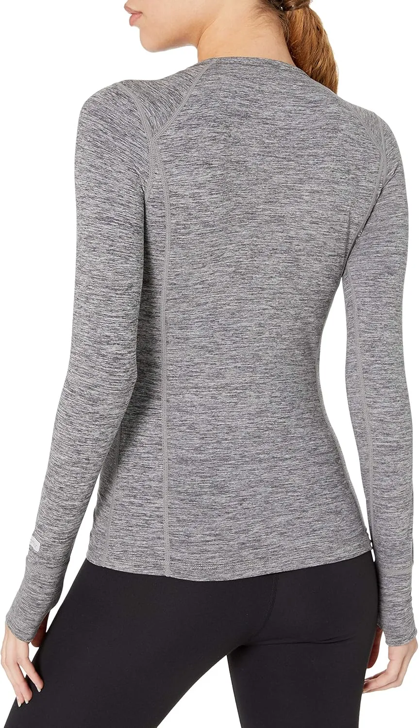 Terramar Cloud Nine 4-Way Stretch Brushed Long Sleeve Scoop Neck