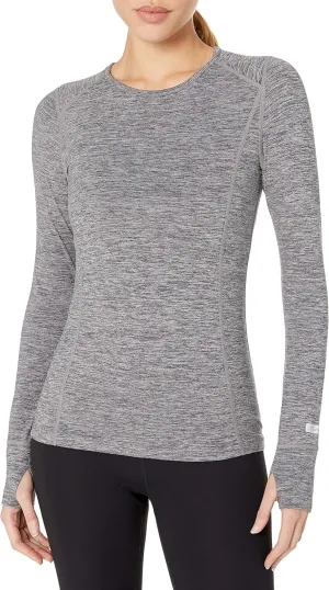 Terramar Cloud Nine 4-Way Stretch Brushed Long Sleeve Scoop Neck
